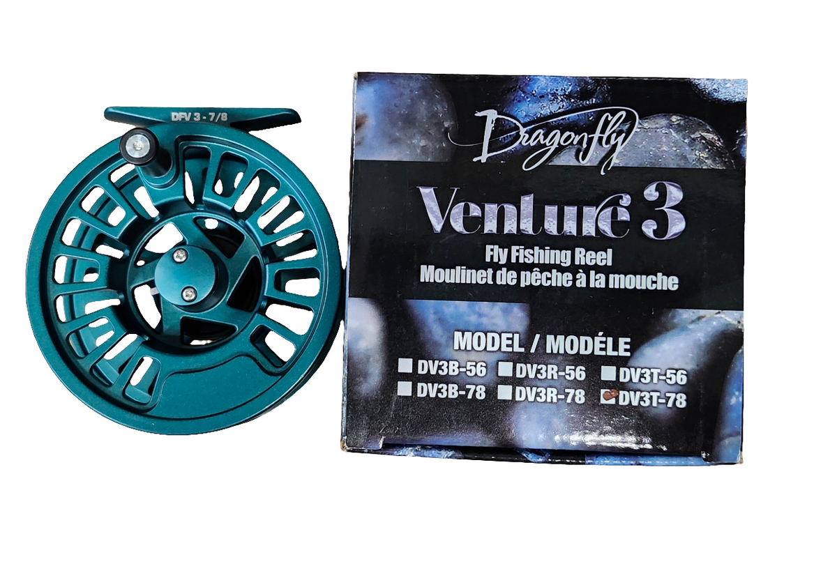 Dragonfly Venture 3 Large Arbour Fly Reel 5/6wt or 7/8wt – Hub Sports Canada