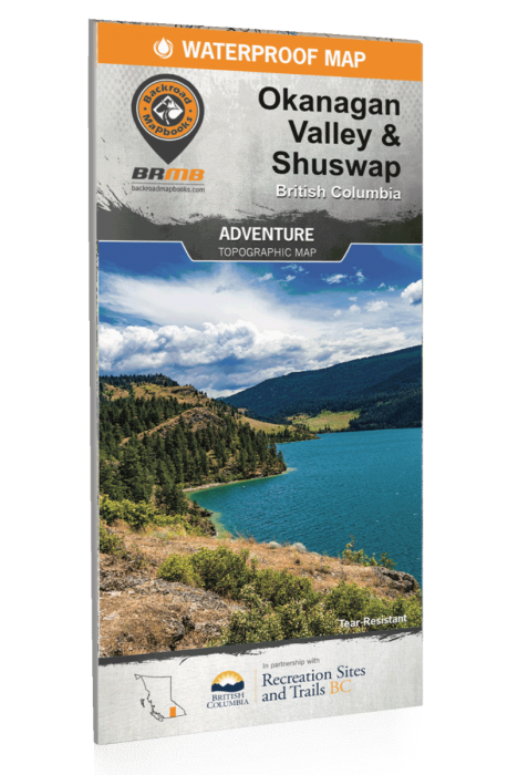 Backroad Mapbooks Adventure Topographic Map –Okanagan Valley & Shuswap