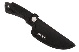 Buck Knives 685 Large BuckLite Max II Large Fixed Blade Knife, 4" 420HC Stainless Steel Blade, Dynaflex Rubber Handle with Polyester Sheath