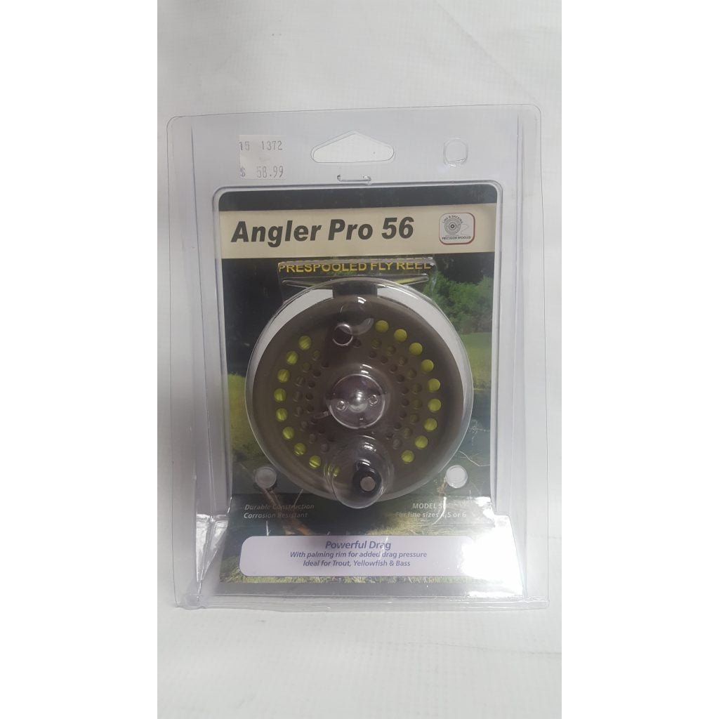 angler pro fly reel Angler Pro 5/6 Spooled Fly Reel – Hub Sports Canada