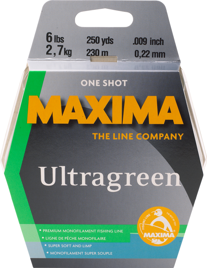 Maxima One Shot Ultragreen Monofilament Fishing Line