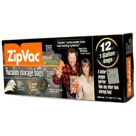 ZipVac 1 Gallon Bags (12 Pack)